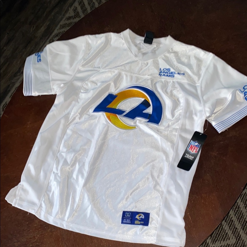 NFL Los Angeles Rams White and Blue Jersey